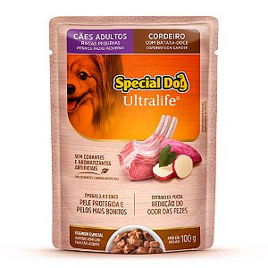 Ração Úmida Special Dog Sachê Cordeiro para Cães Raças Pequenas 100g