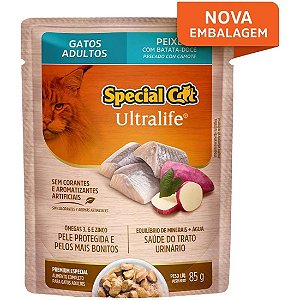 Ração Úmida Special Cat Sachê Peixe para Gatos Adultos 85g