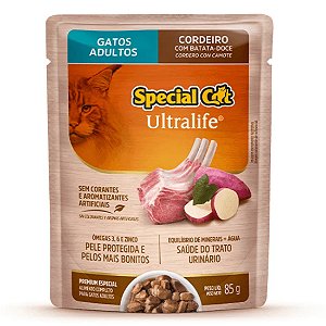Ração Úmida Special Cat Sachê Cordeiro para Gatos Adultos 85g