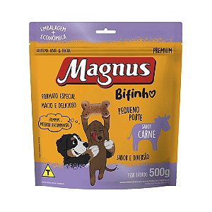 Bifinho Magnus Para Cães Adultos Porte Mini e Pequeno Sabor Carne 500g
