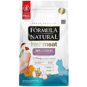 Ração Seca Fórmula Natural Fresh Meat Cães Filhotes Raças Mini e Pequena 1Kg