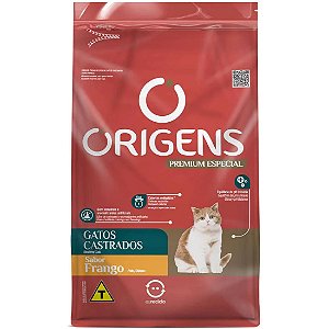 Ração Seca Origens Frango para Gatos Castrados 10,1Kg