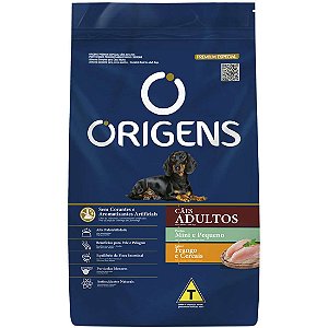 Ração Seca Origens Frango e Cereais para Cães Adultos de Raças Minis e Pequenas 15Kg