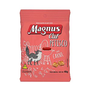 Biscoito Magnus Cat Gatos Adultos Carne 40g