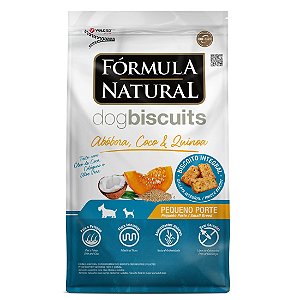 Biscoito Fórmula Natural Cão de Pequeno Porte Biscuits Sabor Abóbora, Coco e Quinoa 250G