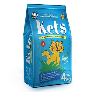 Areia Gatos Kets 4kg