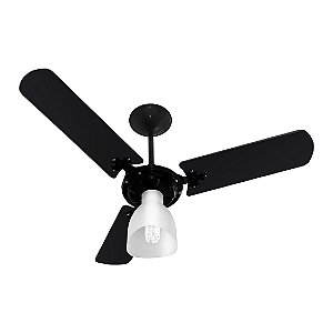 Ventilador de Teto 220V New Delta Light 130W Preto