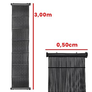 Coletor Solar para Piscina 3m x 0,50cm Tempersol