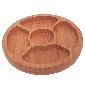 Gamela Com 5 Divisórias Bamboo Mor