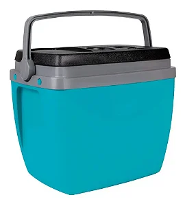 Caixa Térmica 34 Litros Mor Preto/Verde Água