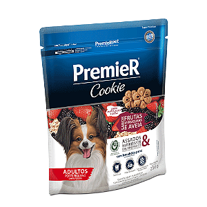 Cookie Premier Cães Adultos Porte Pequeno Frutas Vermelhas e Aveia 250G