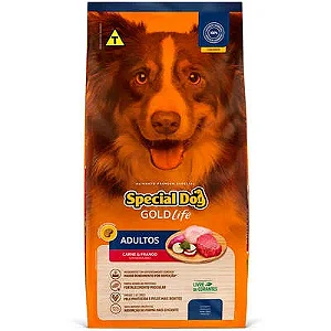 Ração Seca Special Dog Life Carne e Frango com Batata Doce para Cães Adultos 15kg