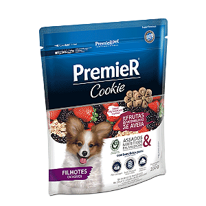 Cookie Premier Cães Filhotes Frutas Vermelhas e Aveia 250G