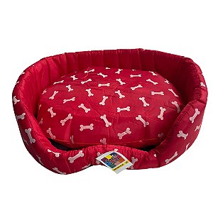 Cama Nylon Europa Tamanho 02 Dogs Bed Vermelha