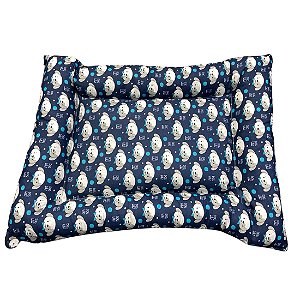 Colchonete Pet Tecido G Isa Pet Azul Marinho