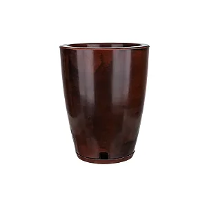 Vaso Amsterdã Marmorato 29x44 Marrom