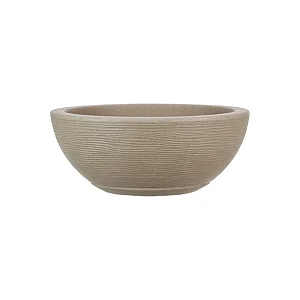 Bacia Amsterda Grafiato 30x13 Bege Stone Effect