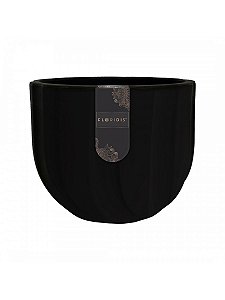 Cachepot Spello Ondulato Preto