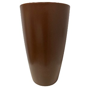 Vaso Pantanal Liso 33X65 MARROM STONE EFFECT