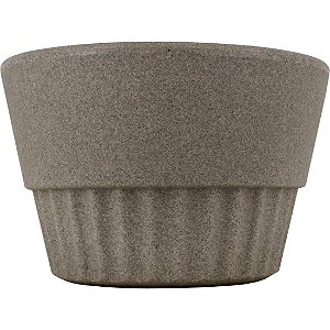 Cachepot Vitória Plano 15x12 Cimento