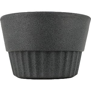 Cachepot Vitória Plano 15x12 Cinza Granito