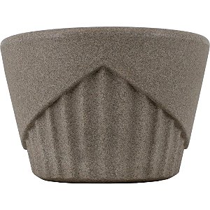 Cachepot Vitória Piramidal 15x12 Cimento