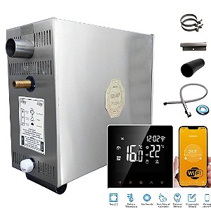 Sauna a Vapor Modelo Master MT15SB2 15KW 220V Bifásico Painel Smart Impercap