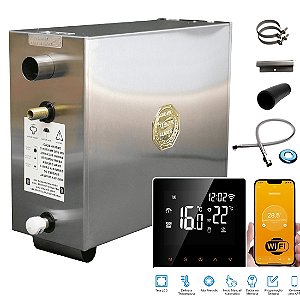 Sauna a Vapor Modelo Master Premium MPP36ST3 36KW 380V Trifásico Painel Smart Impercap