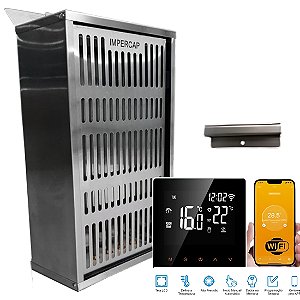 Sauna Seca Finlândia Parede Fix Mix Smart FM6ST3 6KW 380V Triifásico Painel Smart Imperca