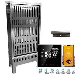 Sauna Seca Finlândia Star Smart FS6SB2 6KW 220V Bifásico Painel Smart Impercap