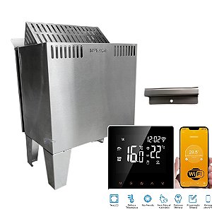 Sauna Seca Finlândia Star Smart FS12ST3 12KW 380V Trifásico Painel Smart Impercap