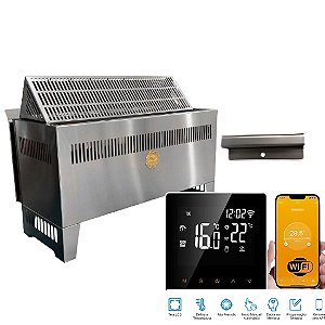 Sauna Seca Finlândia King Star Smart FS21DT3 21KW 220V Trifásico Painel Smart Impercap