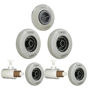 Kit 1 Dispositivo De Aspiração, 2 Retornos e 2 Hidros Inox Sodramar 50mm