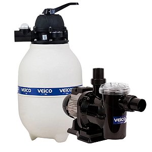 Conjunto Filtrante Para Piscinas Com Filtro 30 E Bomba 1/3CV Veico Até 30 Mil Litros