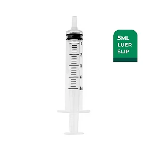 Seringa 5 ml sem agulha Luer Slip