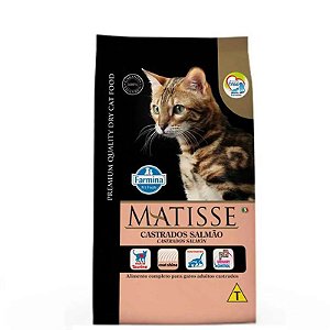 Ração Farmina Matisse para Gatos Castrados Sabor Salmão 2kg