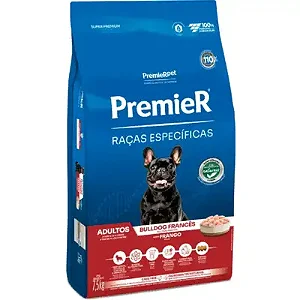 Ração Seca Premier Pet Raças Específicas Bulldog Francês Para Cães Adultos 2,5kg