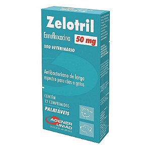 Antibacteriano Zelotril Agener 50mg 12 Comprimidos Para Tratamento de Infecções