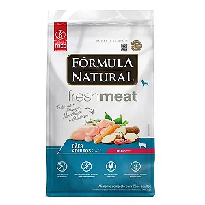 Ração Fórmula Natural Fresh Meat Cães Adultos Médio Frango 12 kg