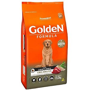 Ração para Cães Adultos Sabor Carne e Arroz Golden 15kg