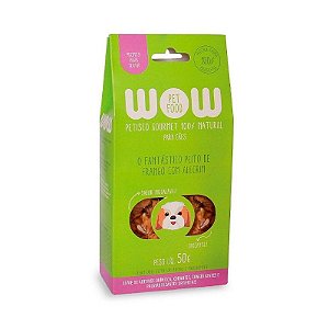 Petisco Natural de Frango e Alecrim 50g - Wow Pet Food