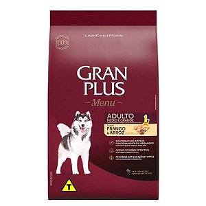 Ração Gran Plus para Adultos com Frango e Arroz 15kg