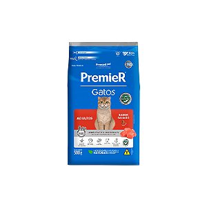 Ração Premier Pet Gatos Adultos Ambientes Internos Salmão 500g - Premier