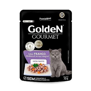 Ração Úmida Golden Premier Pet Gourmet Frango Nutrição para Filhotes 70g