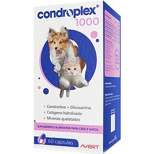 Suplemento Avert Condroplex 1000mg 60 Cápsulas para Saúde Articular