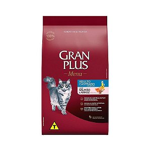 Ração GranPlus para Gatos Adultos Sabor Salmão e Arroz 10,1kg