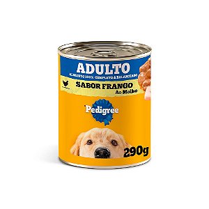 Ração Úmida Pedigree Lata Frango ao Molho para Cães Adultos 290g
