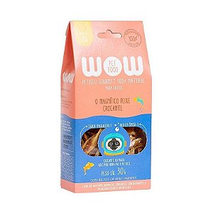 Petisco WOW Pet Food Sabor Peixe Crocante Natural para Cães de 40g