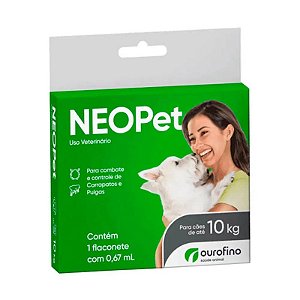 Antipulgas Ourofino Neopet 0,67ml para Cães até 10kg
