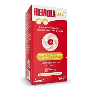 Suplemento Hemolipet para Cães e Gatos 110 ml - Avert